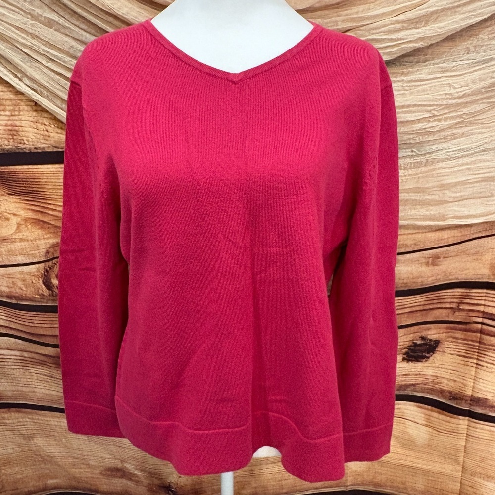 MADISON STUDIO 🌸 Large‎ Pink Pullover Cotton Long Sleeves